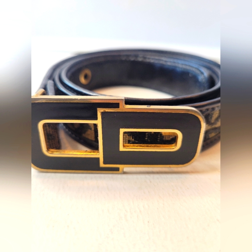 Vintage Christian Dior CD Monogram Belt